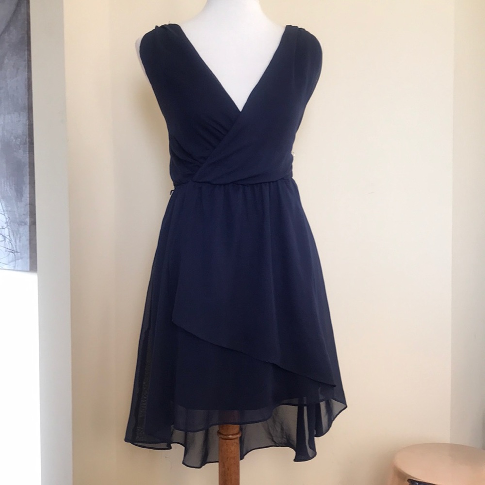 Navy blue flowy dress